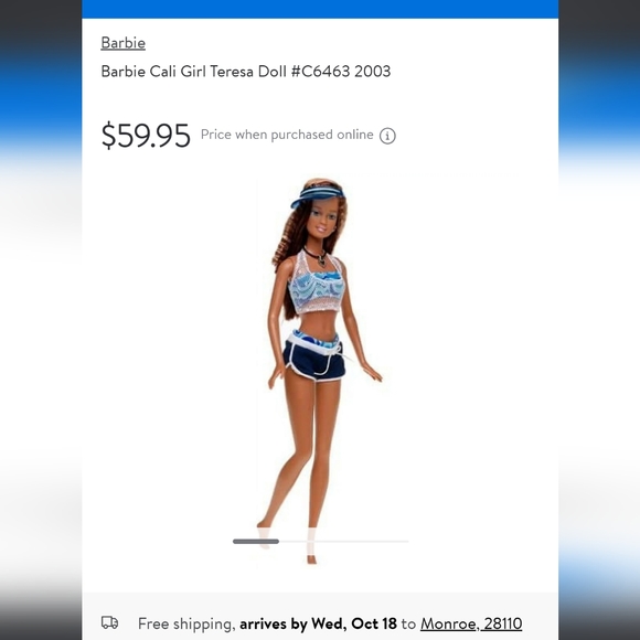 (3) NIB 2003 Barbie Cali Girl: Teresa, Lea, & Christie Barbie Dolls - Picture 7 of 7